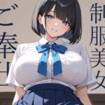 黒髪ボブの制服美女が群がるおじさんたちにご奉仕(肉感中毒) [d_749667]