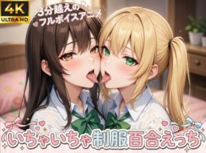 【4Kフルモーション】制服百合少女の濃厚ディープキス〜密着こすりあいでイッちゃう3分フルアニメ〜【フルボイス】(なま感AIスタジオ) [d_754572]