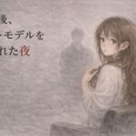 閉店後、カットモデルを頼まれた夜 ―少しだけのはずが―(夜の灯る部屋) [d_754800]