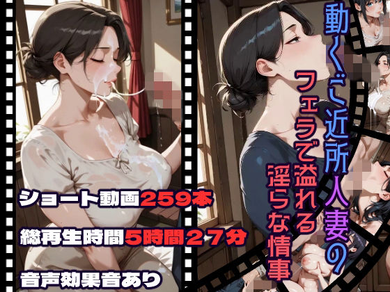 動くご近所人妻のフェラで溢れる淫らな情事(CQ妖精雨風) [d_756654]