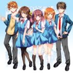 立ち絵素材  学園セット(水の木) [d_756972]