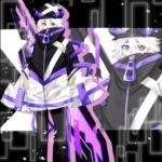 立ち絵素材  サイバーパンク風の少年(水の木) [d_757684]