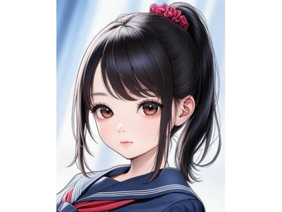 学校制服とポニーテール(畜産画像商会) [d_729174]