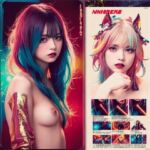 過激系美女！ジャケット風アート風写真集！(美少女AI〜丸〜) [d_736697]