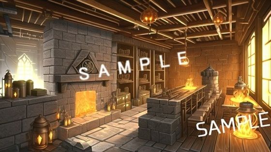 ファンタジー3背景素材4-2(ソザイアトリエ) [d_760302]