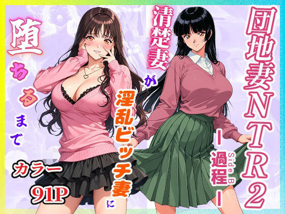 団地妻NTR2 -過程（Side B）-〜清楚妻が淫乱ビッチ妻に堕ちるまで〜(サークル闇鍋花火) [d_760543]