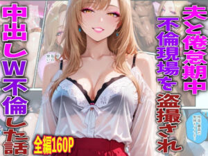 夫と倦怠期中不倫現場を盗撮され中出しW不倫した話(TonLab) [d_768318]