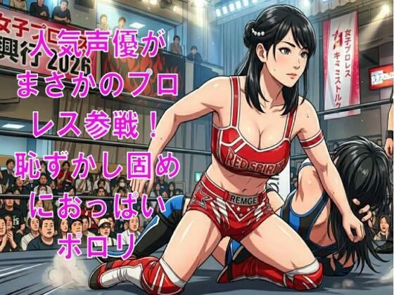 人気声優がまさかのプロレス参戦！恥ずかし固めに、おっぱいポロリ(CMNFリアリズム) [d_769293]