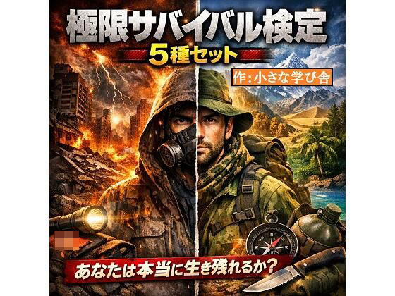 極限サバイバル検定5種セット 〜あなたは本当に生き残れるか？〜(小さな学び舎) [d_769432]