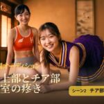 陸上部とチア部 和室の疼き｜シーン2 チア部編(HOXES Studio) [d_769955]