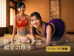 陸上部とチア部 和室の疼き｜シーン2 チア部編(HOXES Studio) [d_769955]