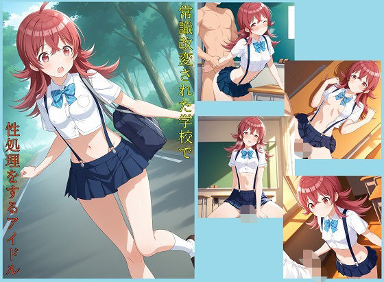 常識改変された学校で性処理をするアイドル 小〇果穂編(変な性癖屋さん) [d_771076]