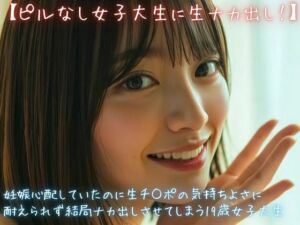 【ピルなし女子大生に生ナカ出し！】妊娠心配していたのに生チ○ポの気持ちよさに耐えられず結局ナカ出しさせてしまう19歳女子大生(美女音声研究所) [d_772825]