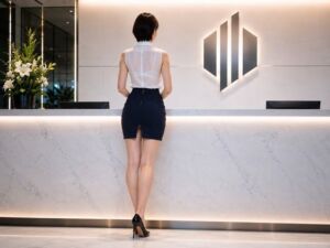 飼育された美人受付嬢の巨尻(サークル河田慈音) [d_774011]