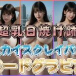 超乳日焼け跡スカイスクレイパーヌードグラビア(わにさんわにわに) [d_768532]
