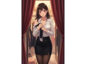 秘密の更衣室。高級ランジェリーの試着室で、完璧な先輩OL・結衣さんがすべてを脱ぎ去るまで。(密着シネマ) [d_770749]