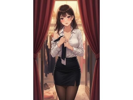 秘密の更衣室。高級ランジェリーの試着室で、完璧な先輩OL・結衣さんがすべてを脱ぎ去るまで。(密着シネマ) [d_770749]