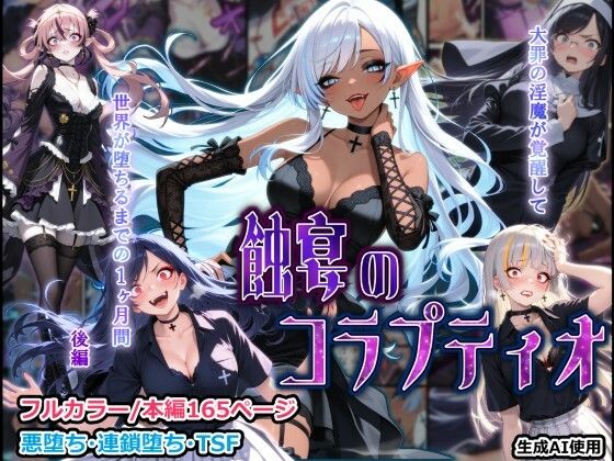 蝕宴のコラプティオ 大罪の淫魔が覚醒して世界が堕ちるまでの1ヶ月間・後編(しにもの) [d_771013]