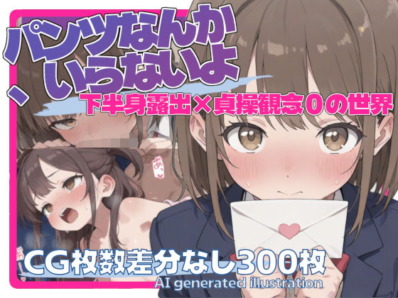 パンツなんか、いらないよ【下半身露出・貞操観念ゼロ】(すっぽんシリアルぷるん) [d_771315]