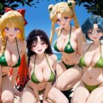 ビーチで出会った美女をナンパしてメス堕ちさせた話 セー○ームーン(ちこりこ) [d_775539]