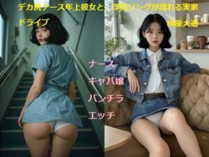 デカ尻ナース年上彼女と、浮気ソングが流れる実家ドライブ(榊原大造) [d_775658]