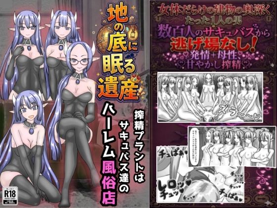 地の底に眠る秘宝 搾精プラントはサキュバス達のハーレム風俗店(黒霧島) [d_775885]