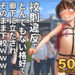 【500枚】校則違反で性的体罰 廊下でとんでもない格好で立たされそのまま下校(アライアイ) [d_777508]
