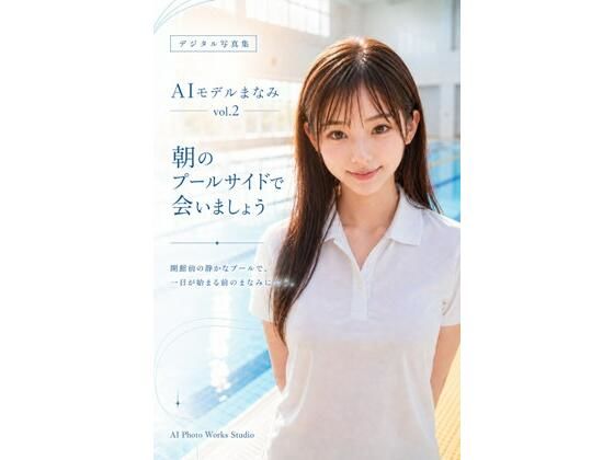 AIモデルまなみ vol.2 朝のプールサイドで会いましょう(AI Photo Works Studio) [d_777702]