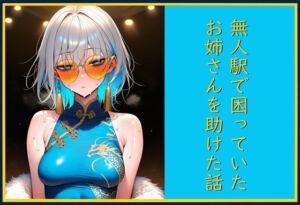 無人駅で困っていたお姉さんを助けた話し(cutter) [d_778190]
