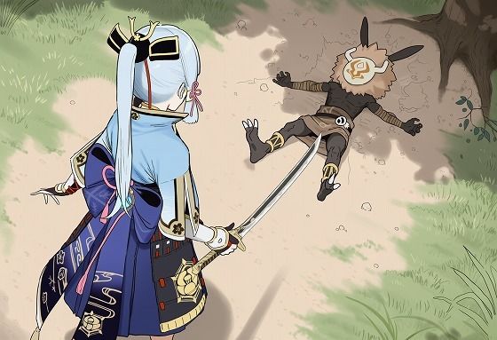 ヒルチャールと神里綾華が仲良くなる話(ダーヤマ) [d_780221]