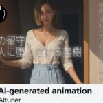 【4分】夫の留守に隣人に堕とされる美樹 ―― 家事着から徐々に剥がされ、中出しされイカされる不倫の午後(AItuner) [d_780891]