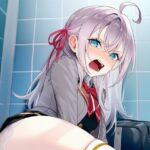 隣のトイレで汚されるアーリャさん Alisa Mikhailovna Kujou at toilet(美女木ジャンクション) [d_782435]