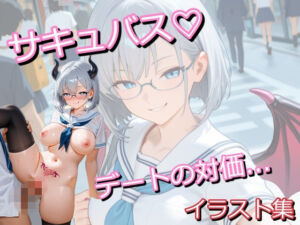 眼鏡っ娘サキュバスが学生時代モテなかった非モテ君のために学生服デートと対価にこってり搾精するイラスト集(うにのてりやき) [d_782471]