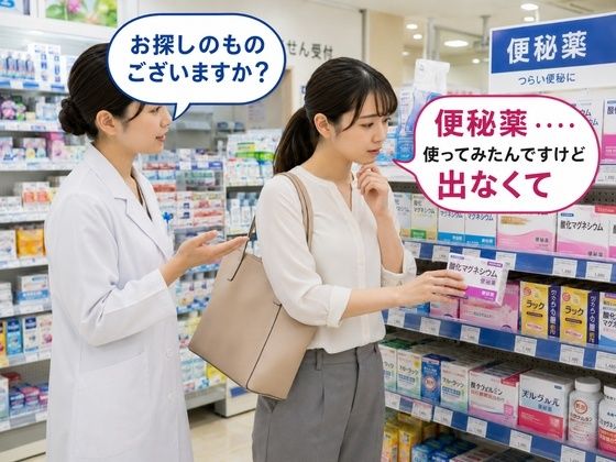 薬局で便秘相談したら浣腸をオススメされてしまう女子 4(BCS) [d_783121]