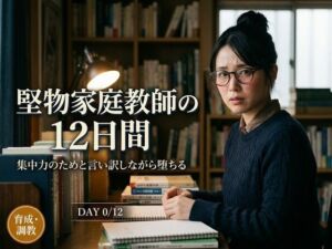 堅物家庭教師・佐倉先生の12日間 〜‘集中力を上げるため’と言い訳しながら堕ちる同棲調教日誌〜(サボテンキック) [d_783993]