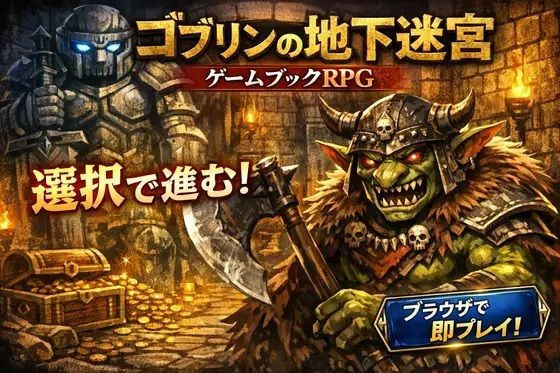 ゴブリンの地下迷宮 〜ブラウザで遊ぶ本格ゲームブックRPG〜(小さな学び舎) [d_784941]