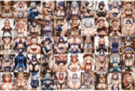アニゲマンガのあの子とエッチ！【原○風】コスプレ元素を操る乙女たち編4(アニゲAI) [d_778544]