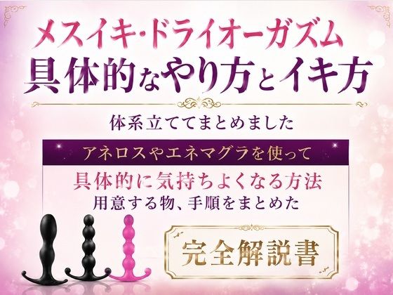 メスイキ・ドライオーガズム 具体的なやり方とイキ方 体系立ててまとめました     アネロスやエネマグラを使って 具体的に気持ちよくなる方法 用意する物、手順をまとめた 完全解説書(乳首やアナルでメスイキ目指そ?女の子みたいに気持ちよくなろ?) [d_781388]