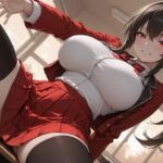 ニーソと巨乳とJK(120×75の部屋) [d_787437]