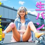 妄想25 生パンでローラースケートするギャル AI生成動画(Artificial Intelligence iso) [d_788044]