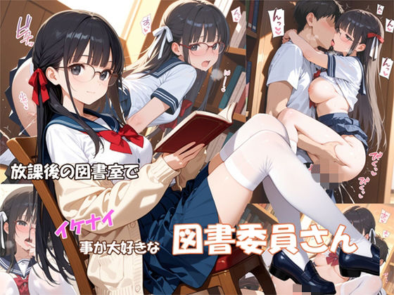 放課後の図書室でイケナイ事が大好きな図書委員さん(masalette) [d_789607]