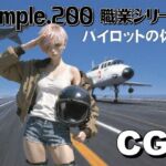 simple.200 職業シリーズ  女性パイロット(AIは地球を救う) [d_789999]