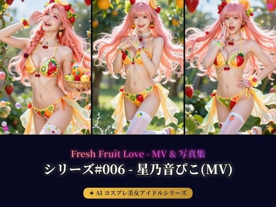 【AIコスプレ美女アイドル ＃006 MV ＆ 写真集】ー星乃音ぴこ  ー  Fresh Fruit Love(beauty4ever) [d_790509]