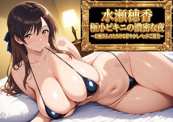 【フルボイスアニメ9分】水瀬穂香 極小ビキニがはだける濃密な夜 〜お姉さんのとろける甘やかしベッドご褒美〜(AIクラフトガレージ) [d_790636]