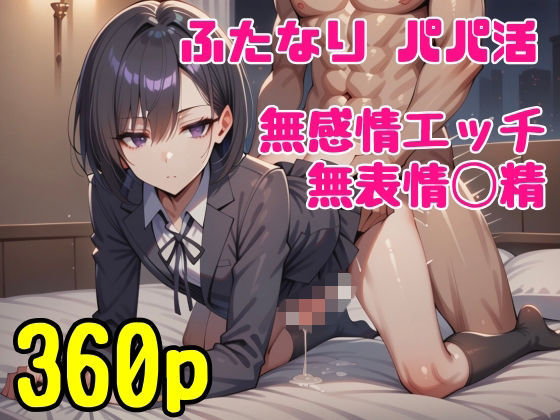 ふたなりJKがパパ活でおじと無表情エッチ(uchita) [d_791176]
