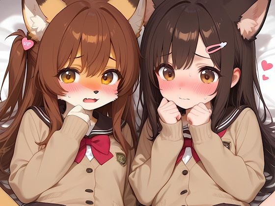 【AI・100枚】獣ヶ盛女学院の生徒たち1，2，3【計100枚】【ケモノ獣耳女学院ぱんつ】(ケモV狐桜ハヤテのカクレガ) [d_791390]