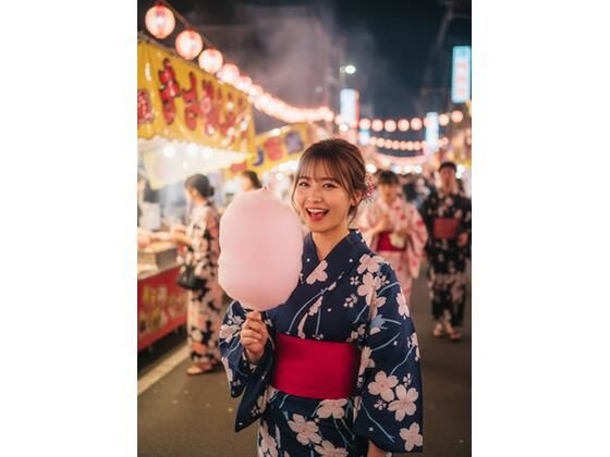 「あなたと歩く夏祭り 〜浴衣のまゆと夜風の誘惑〜【完全版20枚】」(Studio M) [d_793123]
