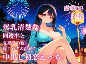 爆乳清楚な同級生と夏祭りの夜、はじめての浴衣で中出し初恋えっち。(さとうしらこ) [d_794750]