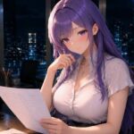 紫髪のOLゆかりちゃんの囁きボイス(SONATA) [d_795549]