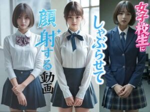 実写系！女子校生にしゃぶらせて顔射する動画(浜辺  竜) [d_796708]